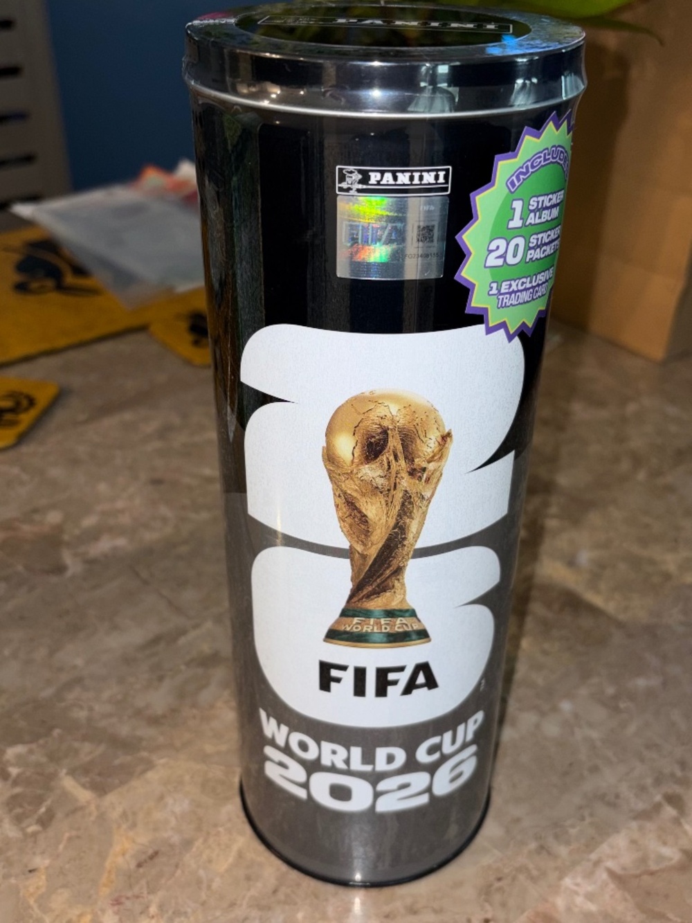 New Sealed Bundle 2026 Panini FIFA World Cup Soccer Tin